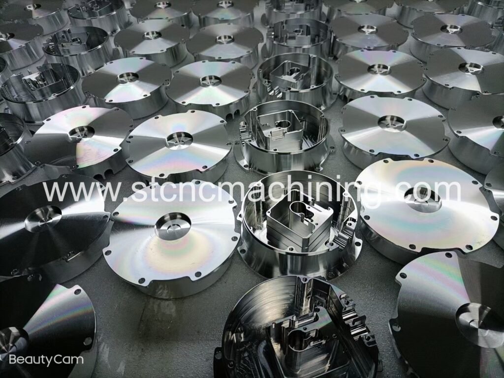 Various CNC machining materials including aluminum, stainless steel, and engineering plastics CNC Machining Workflow