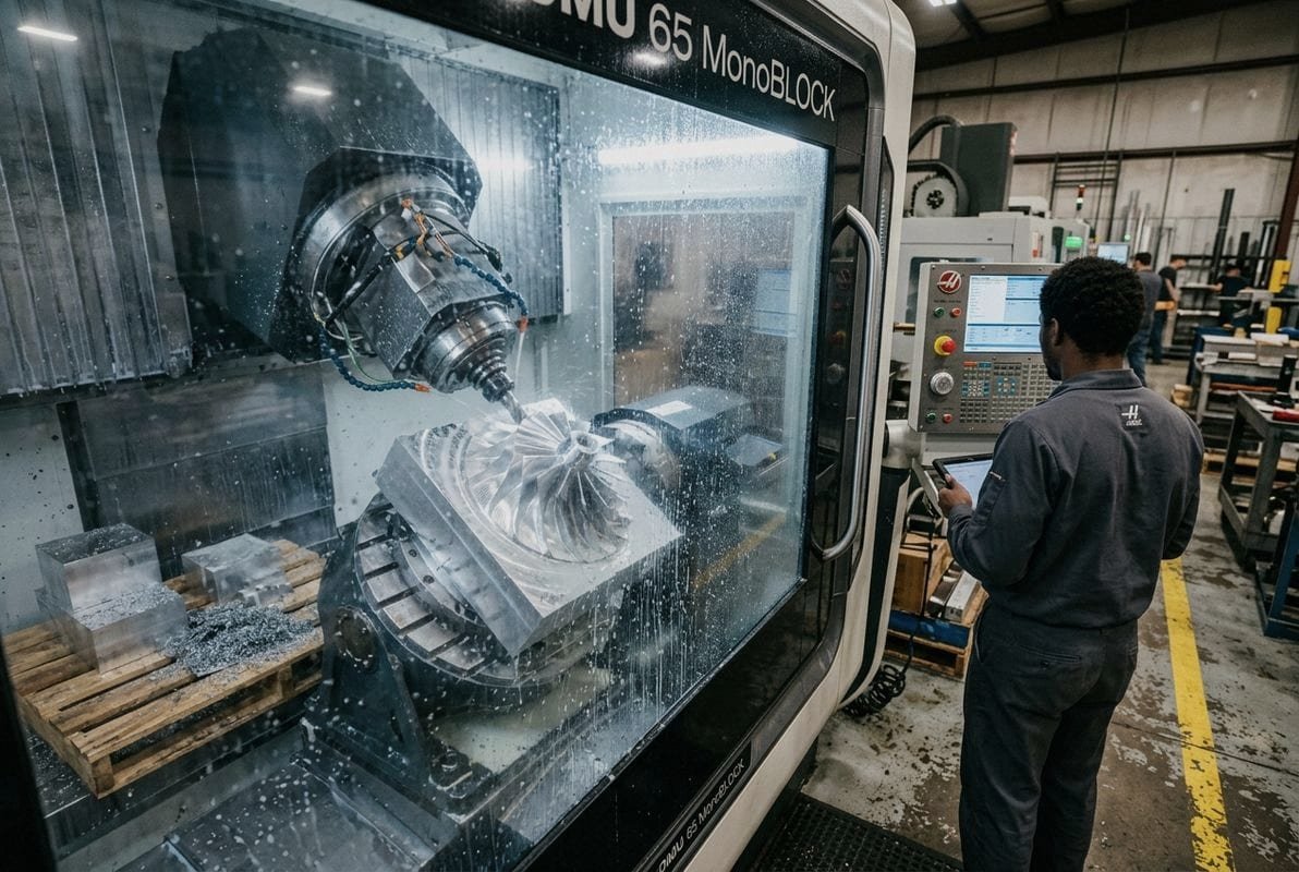 5-Axis Machining Cost Efficiency Cost analysis of 5-axis machining versus multiple setups for complex parts (ID#3)