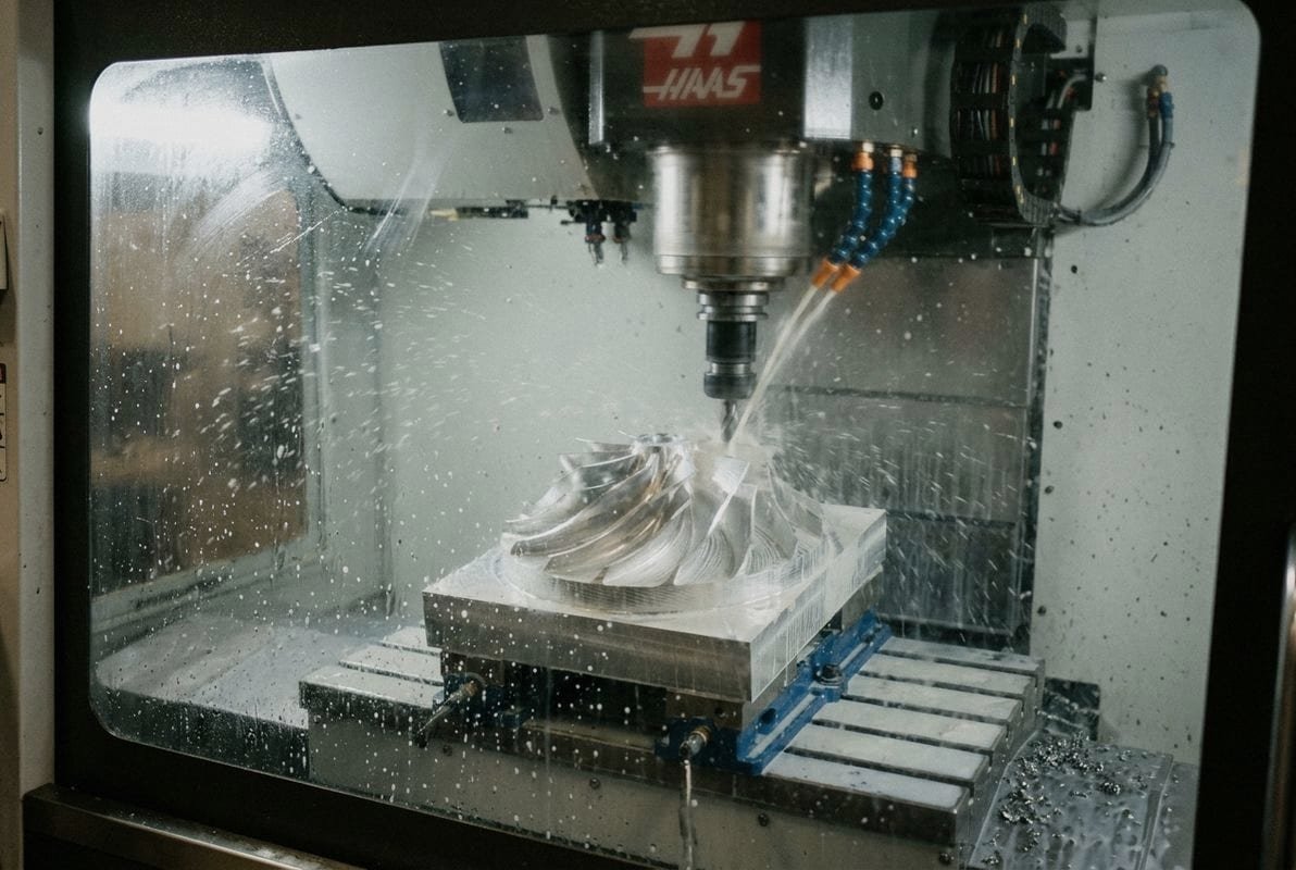 High Precision CNC Machining High precision CNC machining achieving tight tolerances through digital coordinate control and multi-axis setups (ID#2)