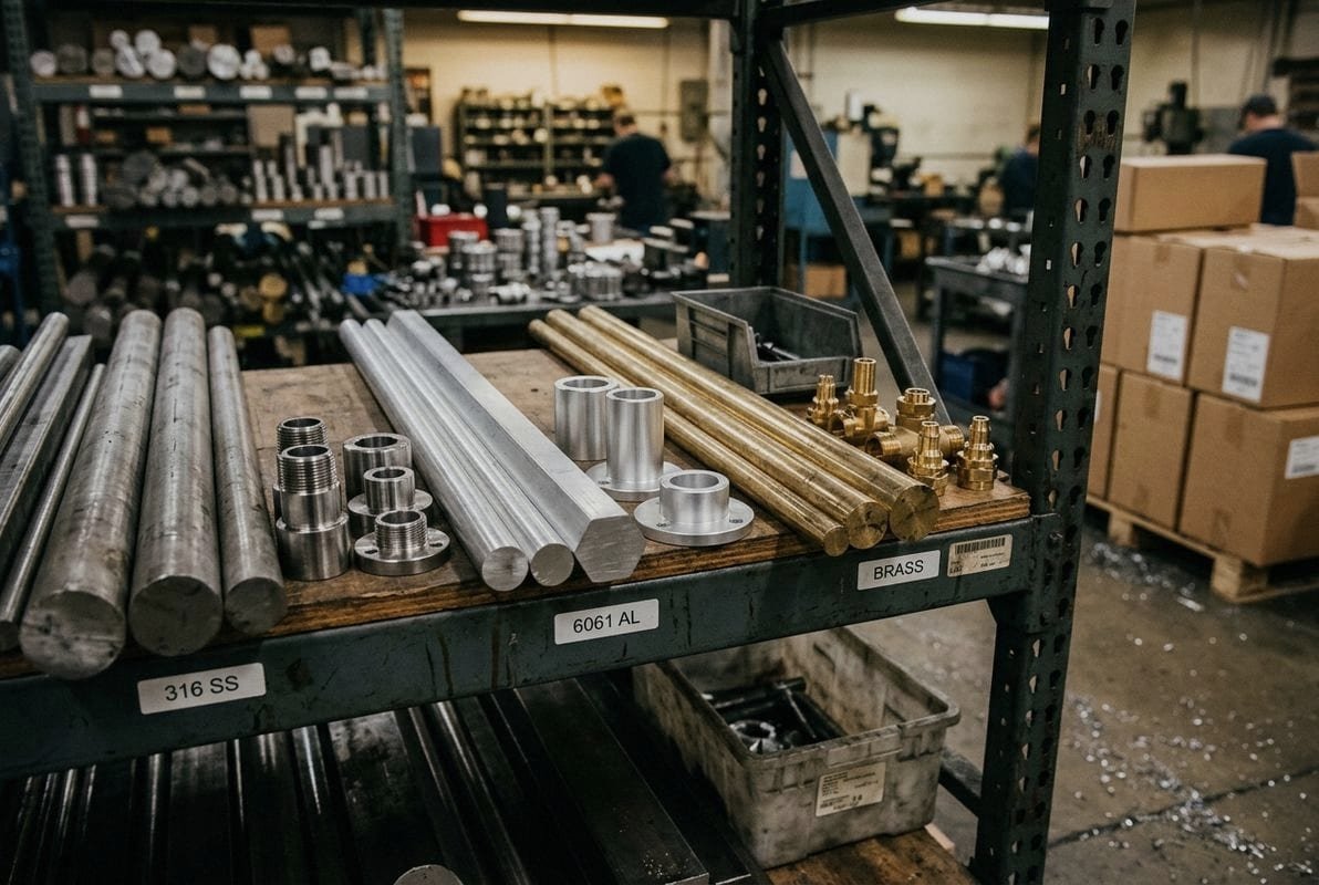 High precision CNC turned components made from aluminum, steel, brass, and engineering plastics (ID#3)