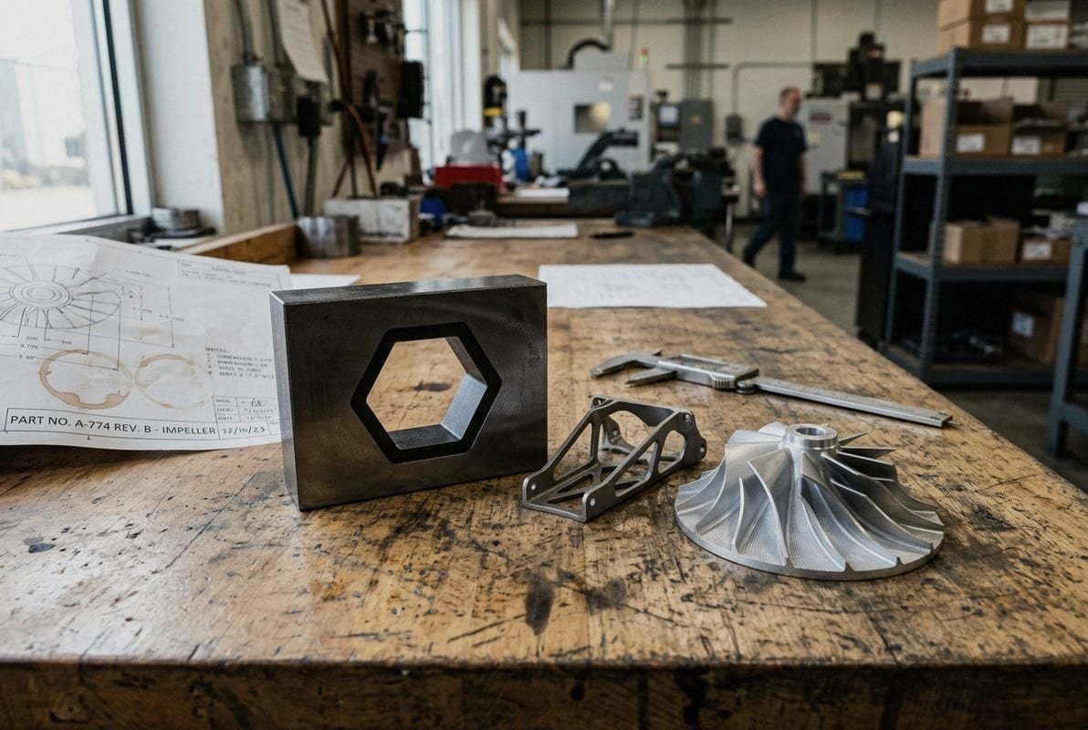 Conductive materials like titanium and hardened steel suitable for precision wire EDM machining (ID#3)