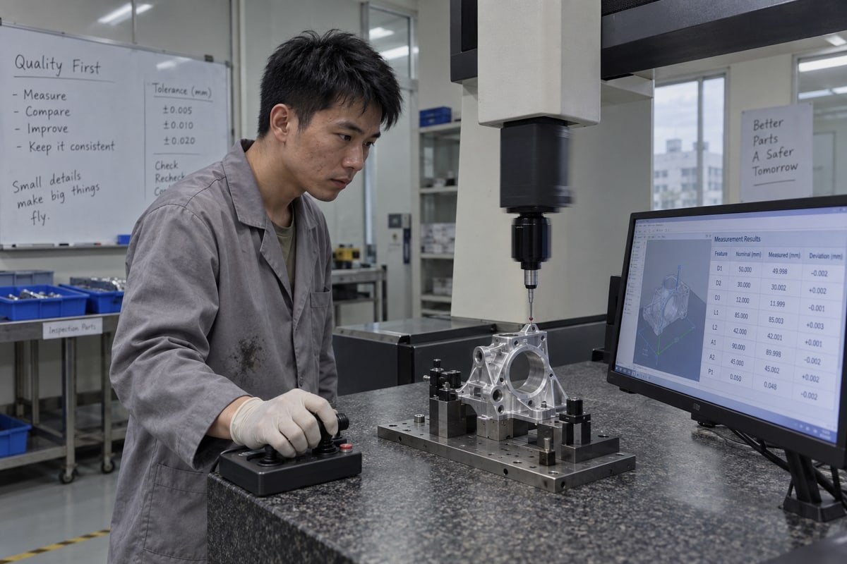 Aerospace Tolerances and Documentation Quality documentation and tight tolerances required for aerospace CNC machined parts (ID#3)